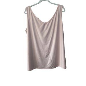 Avenue  Pink  V-Neck Tank Top - Womens Nylon/Spandex 22/24